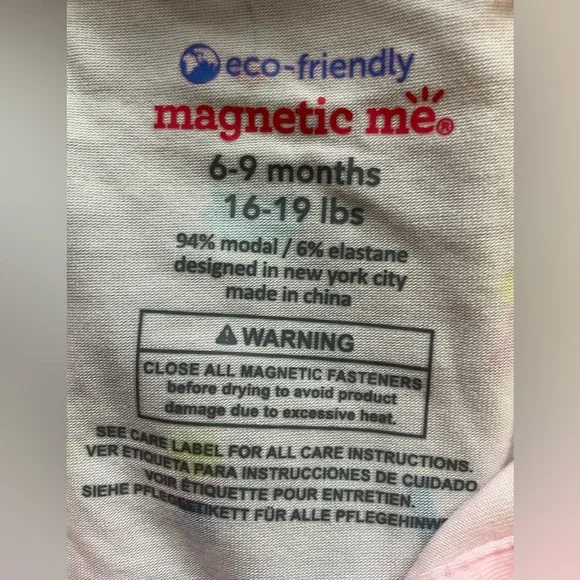 MAGNETIC ME Sundae Funday With Ruffle Detail Footie Pajamas | Pink - Picture 9 of 10